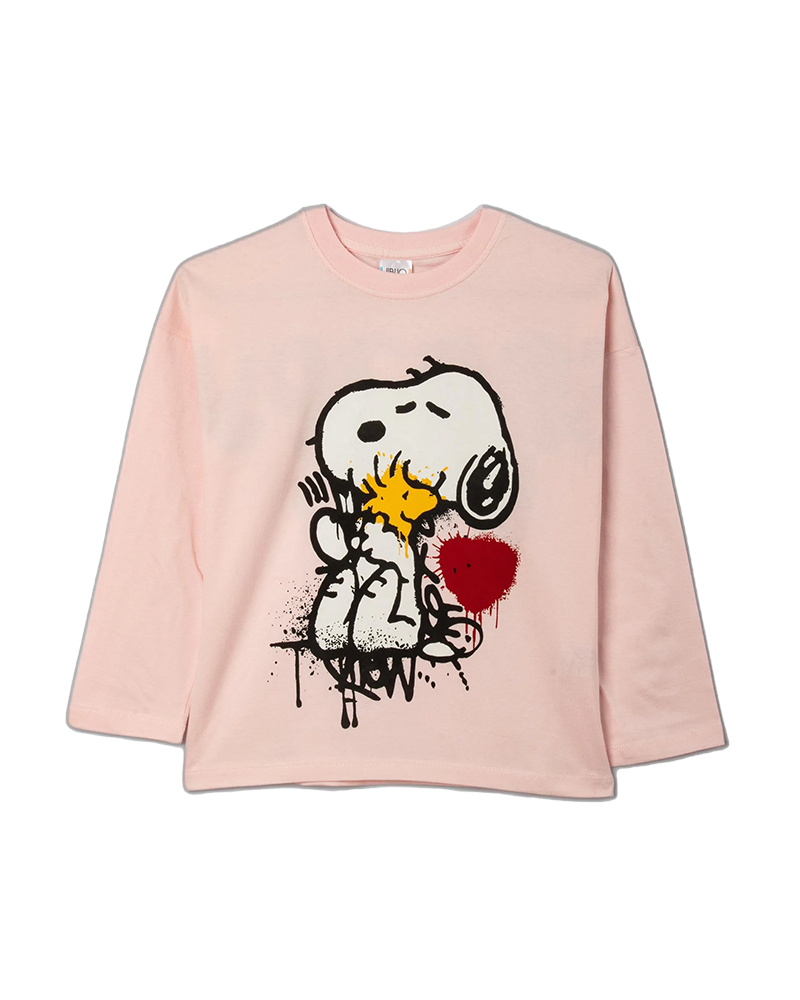 بلوزدخرانه مدل صورتی Snoopy Colourful