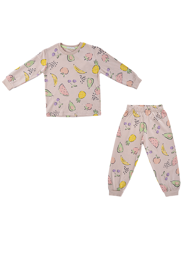 بلوز و شلوار راحتی دخترانه مدل میوه ای