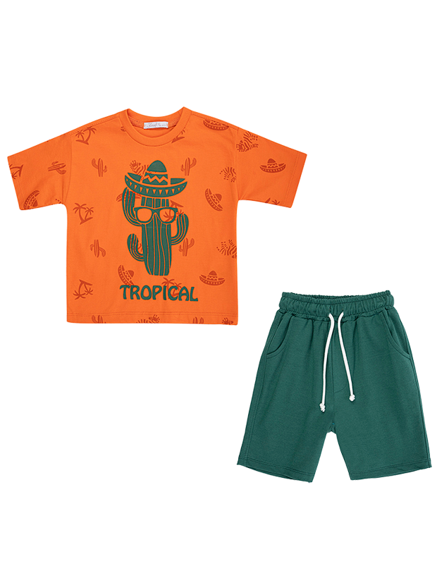 تیشرت و شلوارک پسرانه مدل tropical 1