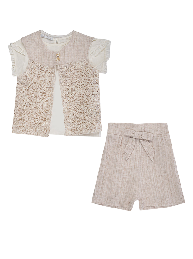 سه تیکه دخترانه مدل کرم لیلیانا 1