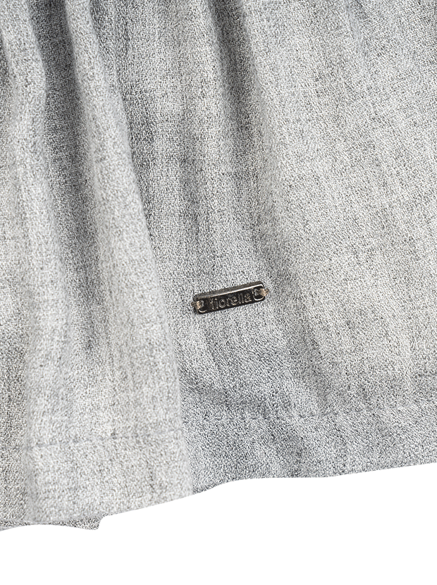 پیراهن دخترانه مدل طوسی پیشبندی 7