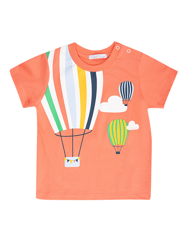 تیشرت و شلوارک پسرانه مدل بالن رنگین کمان 2