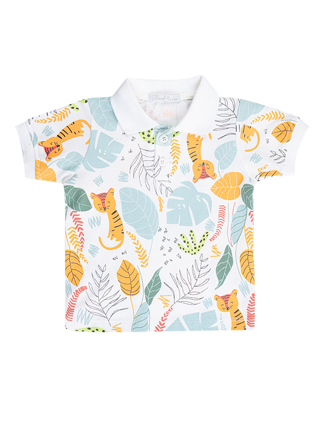 پولو و شلوارک پسرانه مدل دنیای ببر  2