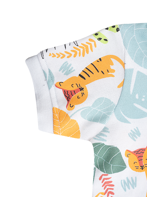 پولو و شلوارک پسرانه مدل دنیای ببر  4