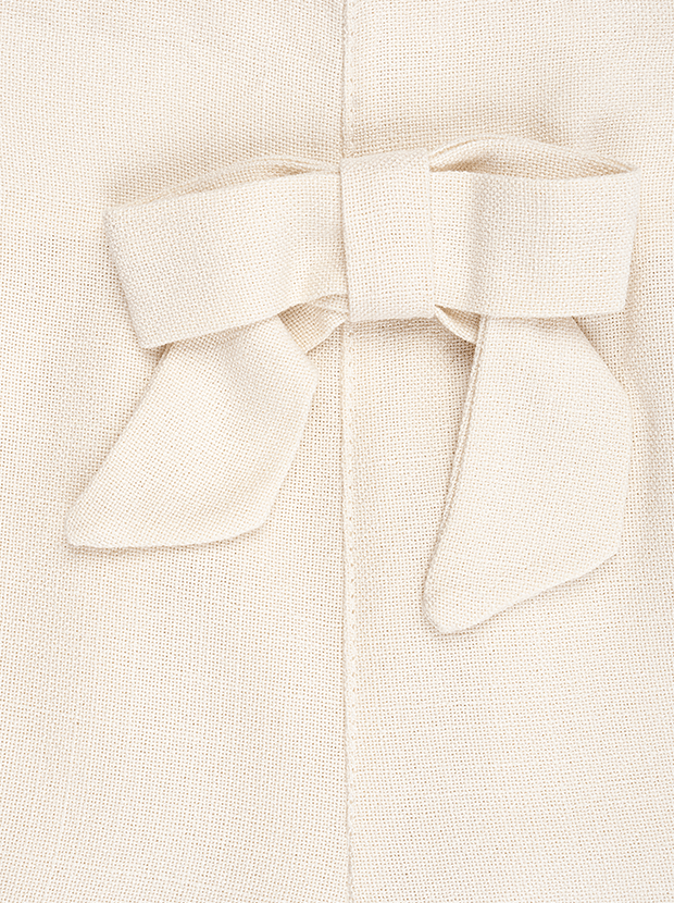 تاپ و شلوارک دخترانه مدل کرم پاپیون دلبر2 7