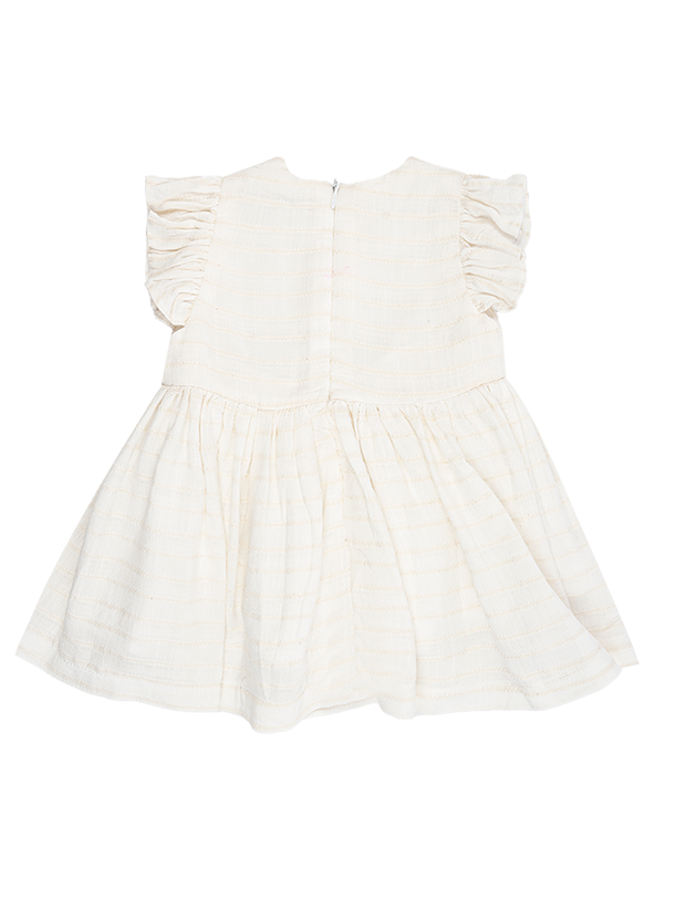 پیراهن و شورت دخترانه مدل راه راه پاپیونی 5