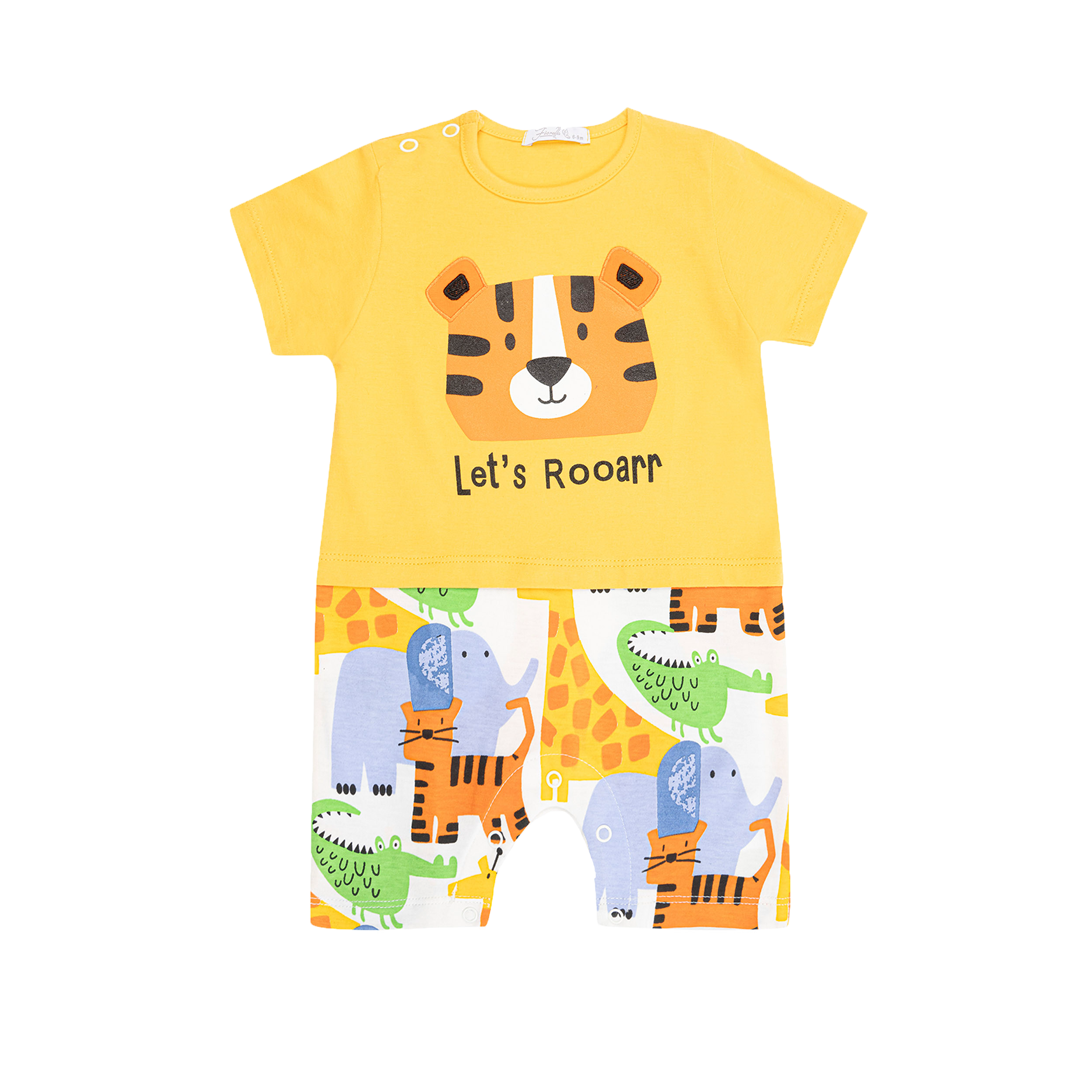 رامپر پسرانه مدل زرد lets rooarr 1