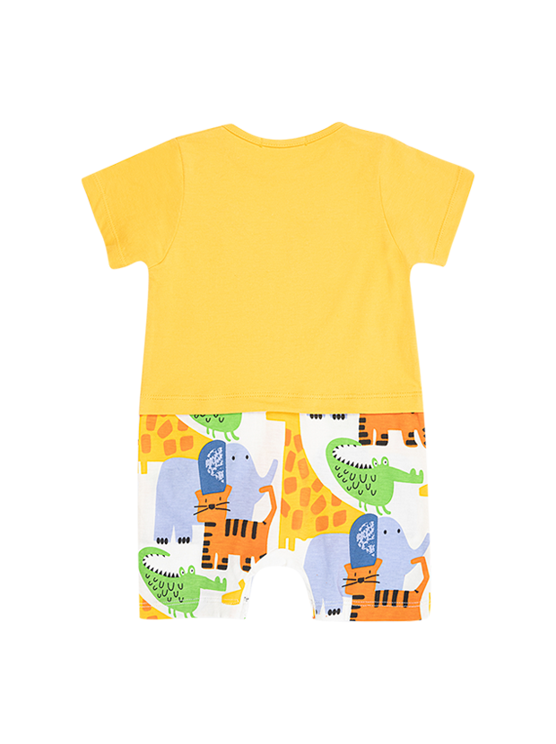 رامپر پسرانه مدل زرد lets rooarr 1