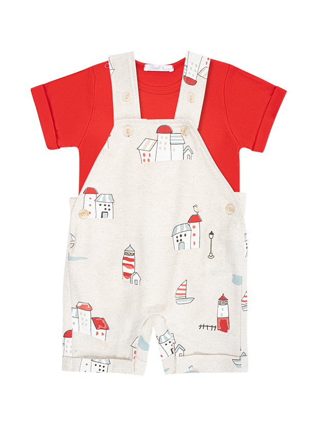 تیشرت و بلرسوت پسرانه مدل خانه های کوچک 1