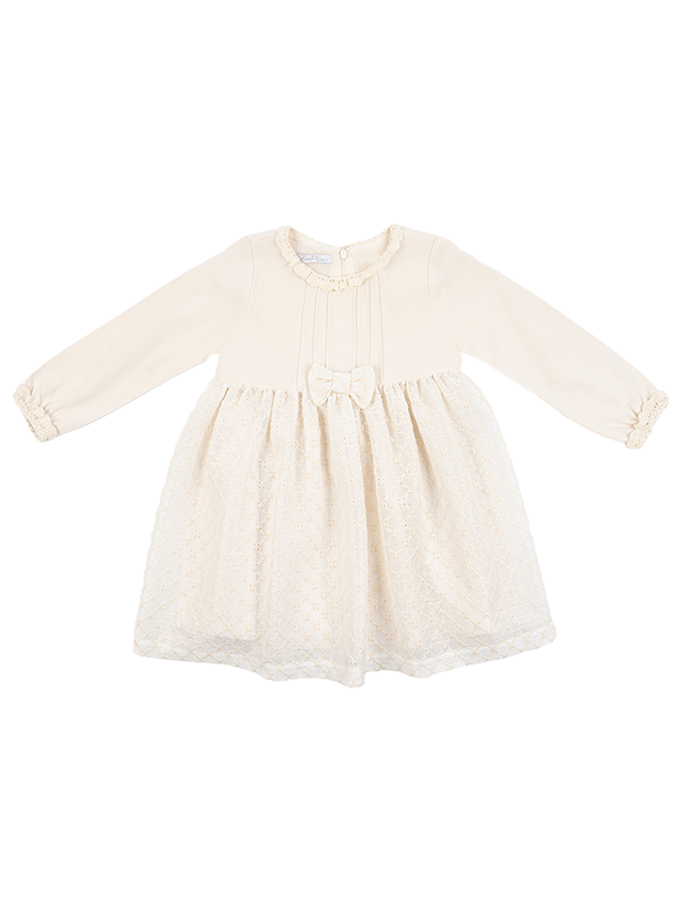 پیراهن دخترانه مدل پرنسسی پاپیونی 1