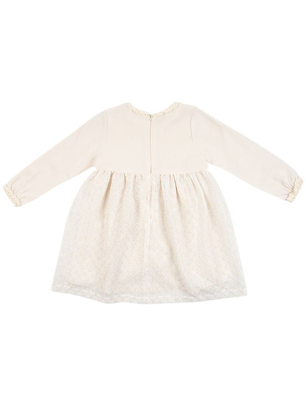 پیراهن دخترانه مدل پرنسسی پاپیونی 2