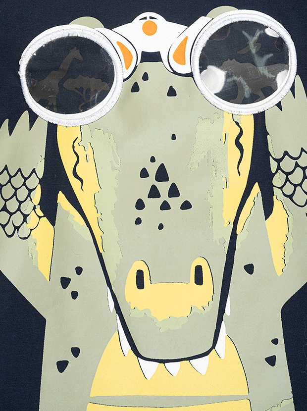 تیشرت و شلوارک پسرانه مدل تمساح جستجوگر 6