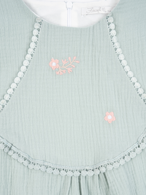 پیراهن دخترانه مدل شکوفه های بهاری 3