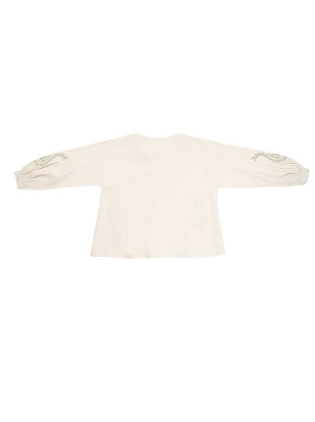 شومیز دخترانه مدل بته جقه و گل 2