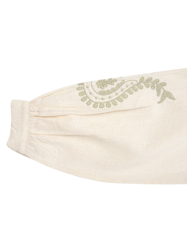 شومیز دخترانه مدل بته جقه و گل 4