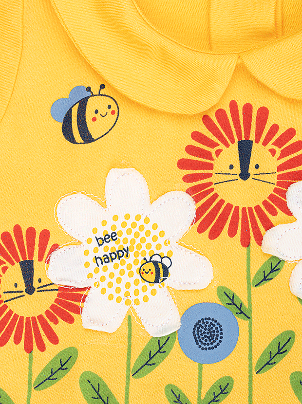 پیراهن و شورت دخترانه مدل گل های خندان 5