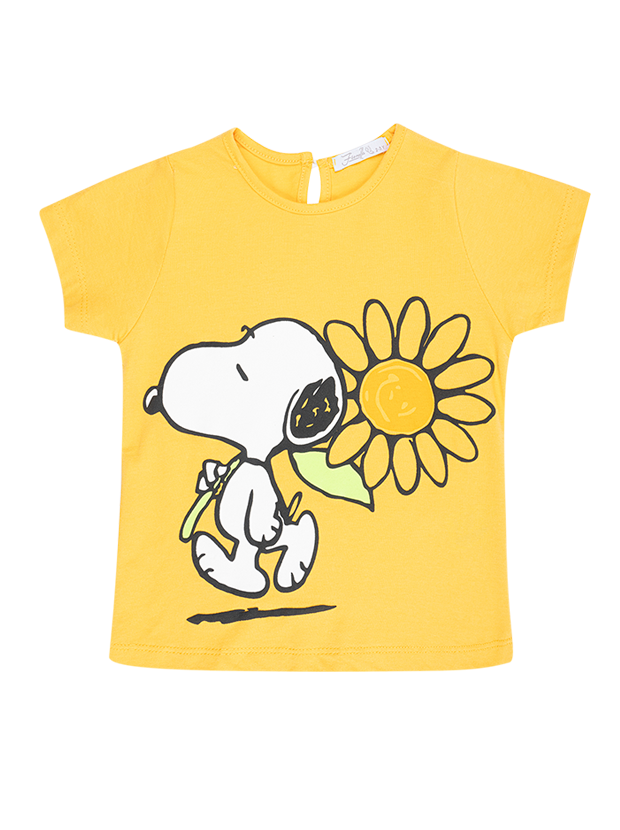 تیشرت دخترانه مدل اسنوپی و آفتابگردان 1