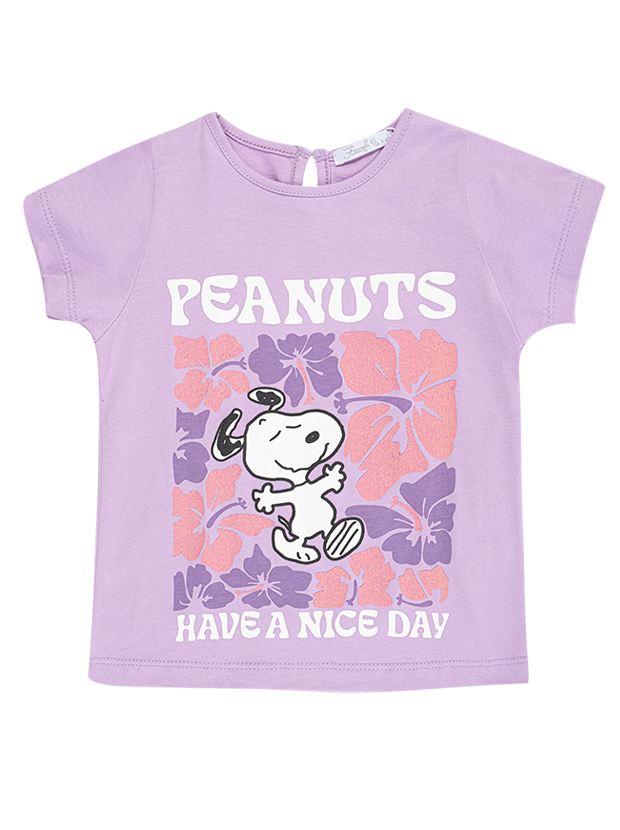 تیشرت دخترانه مدل اسنوپی nice day 1