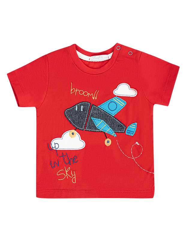 تیشرت و شلوارک پسرانه مدل هواپیما مهربان 2