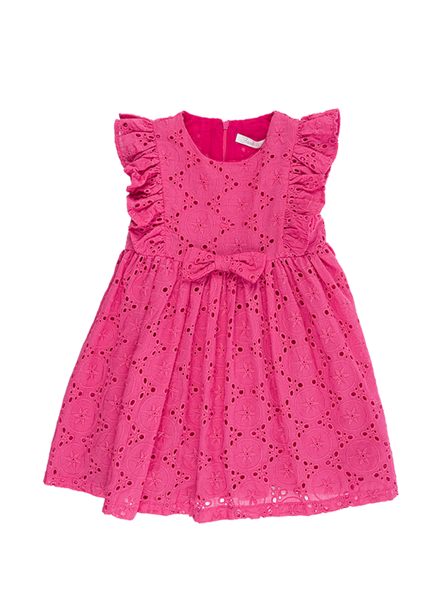 پیراهن دخترانه مدل سرخابی پریا 1