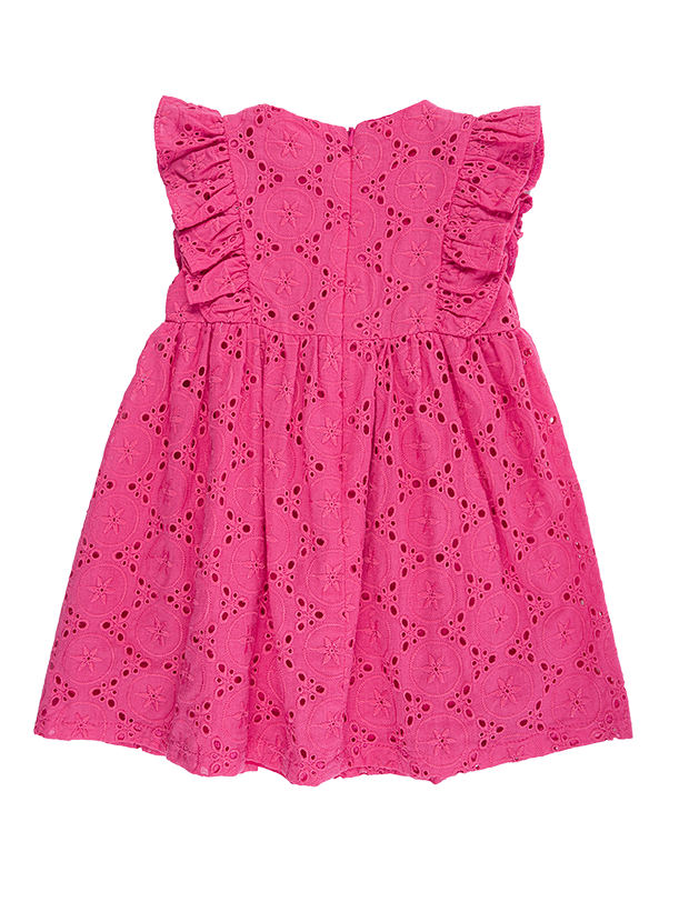 پیراهن دخترانه مدل سرخابی پریا 2