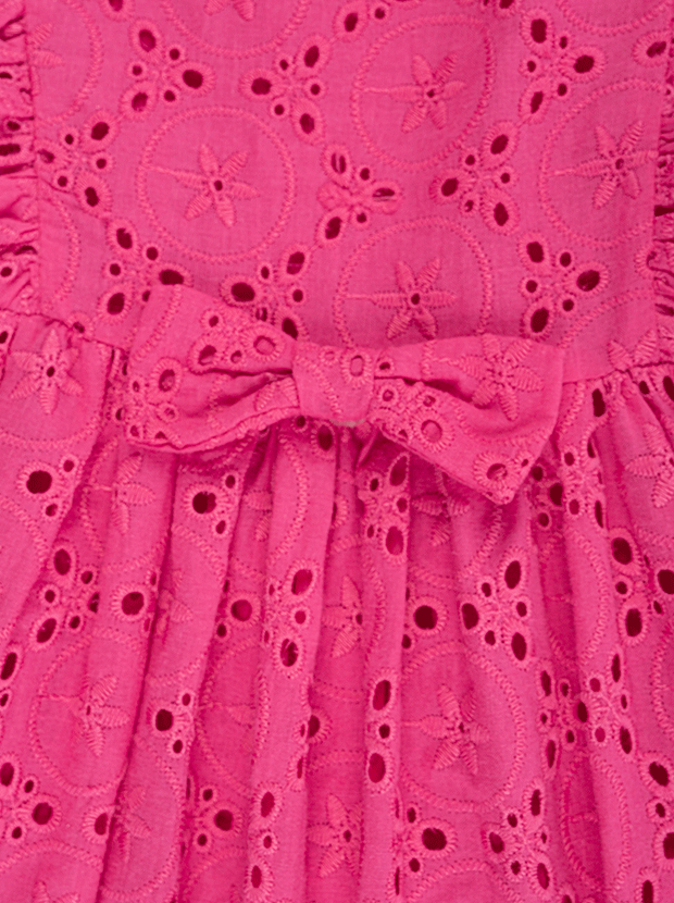 پیراهن دخترانه مدل سرخابی پریا 3