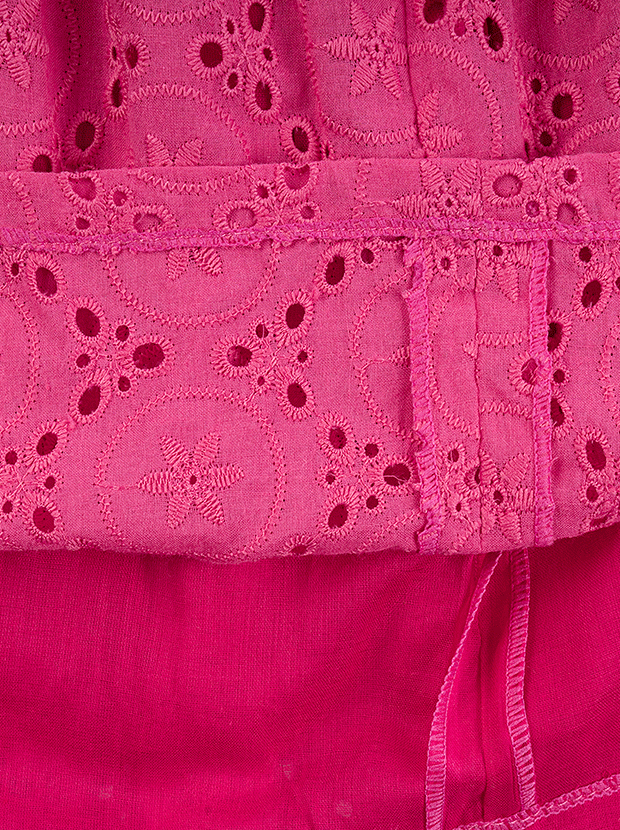 پیراهن دخترانه مدل سرخابی پریا 5