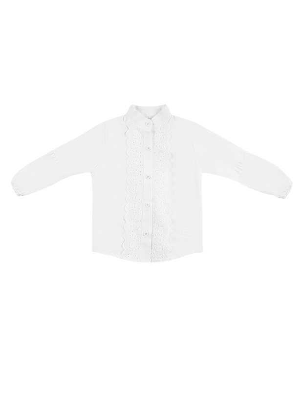 شومیز دخترانه مدل سفید الگانس 1