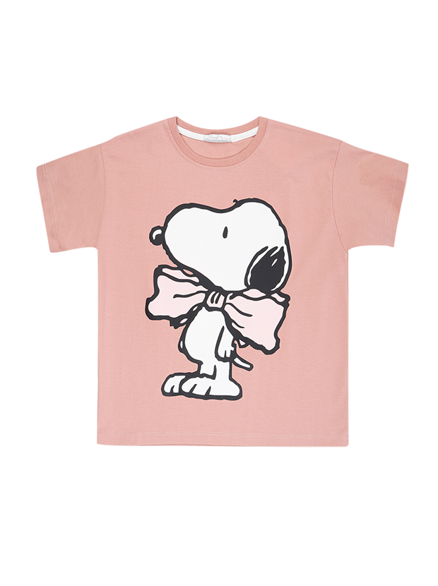 تیشرت دخترانه مدل اسنوپی پاپیونی 1