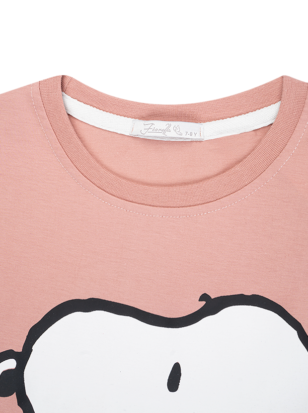 تیشرت دخترانه مدل اسنوپی پاپیونی 4