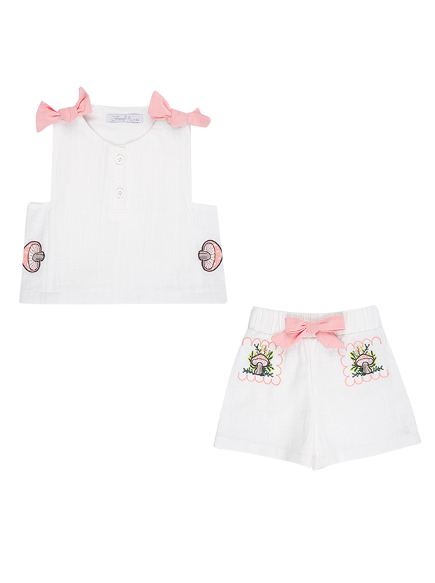 تاپ و شلوارک دخترانه مدل گاردن 1