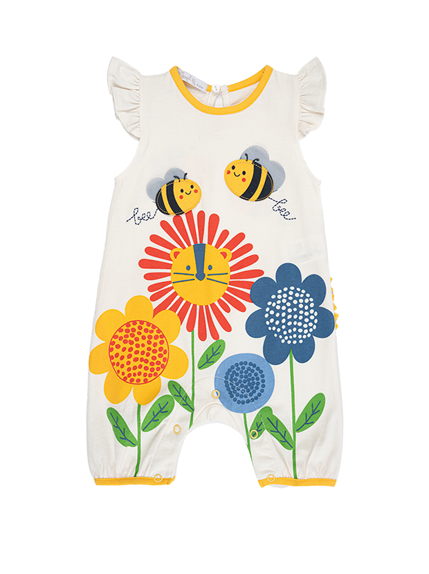 رامپر دخترانه مدل سان فلاور 1