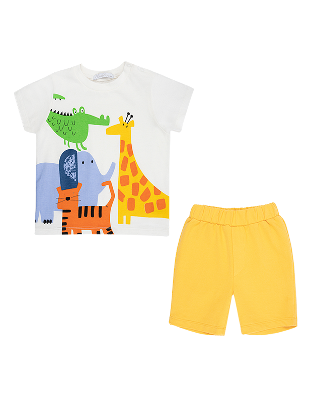 تیشرت و شلوارک پسرانه مدل zoo 1