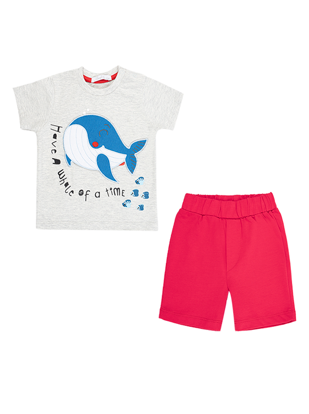 تیشرت و شلوارک پسرانه مدل وال کوچولو 3