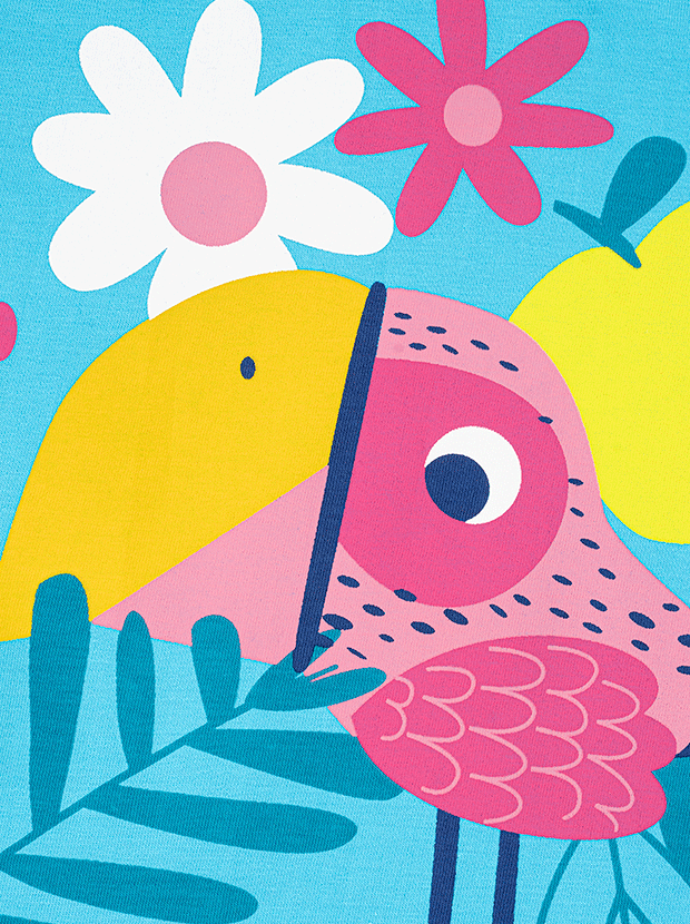 پیراهن دخترانه مدل جنگل استوایی 4