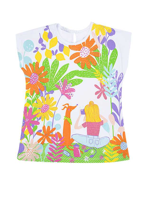 تیشرت وشلوارک دخترانه مدل دخترک زیبا 5