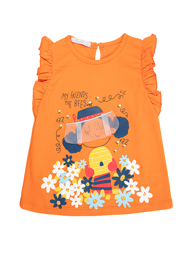 تیشرت و شلوارک دخترانه مدل کندوی عسل 2