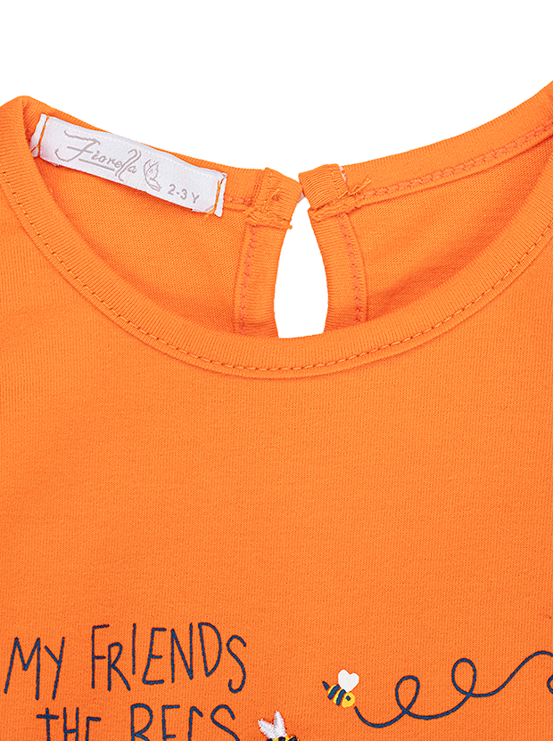 تیشرت و شلوارک دخترانه مدل کندوی عسل 8