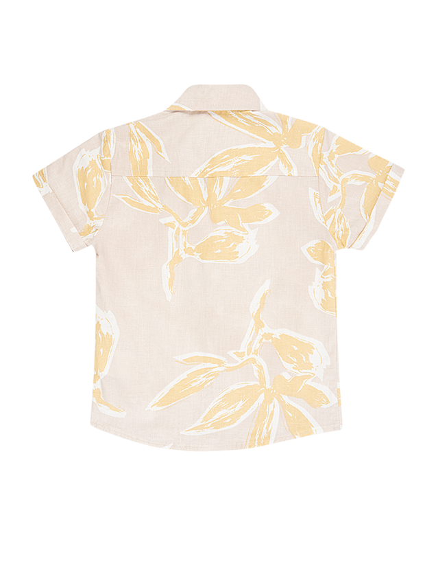 تیشرت و شلوارک پسرانه مدل برگ های انتزاعی 3