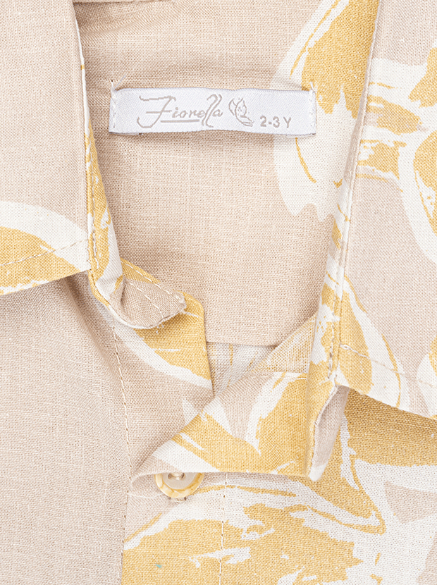 تیشرت و شلوارک پسرانه مدل برگ های انتزاعی 8