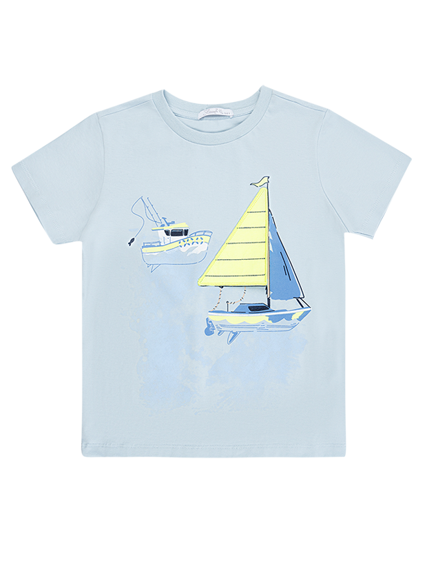 تیشرت وشلوارک پسرانه مدل قایق و بادبان 2