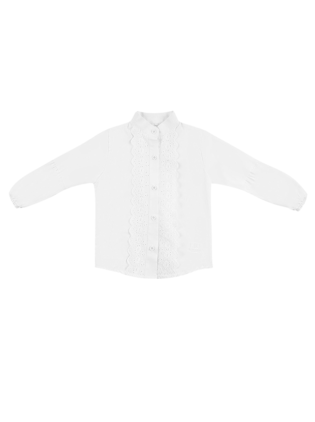 شومیز دخترانه مدل سفید الگانس 3 1