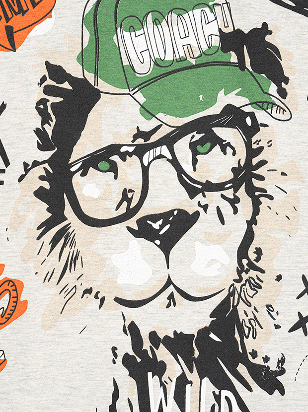 تیشرت و شلوارک پسرانه مدل lion coach 7