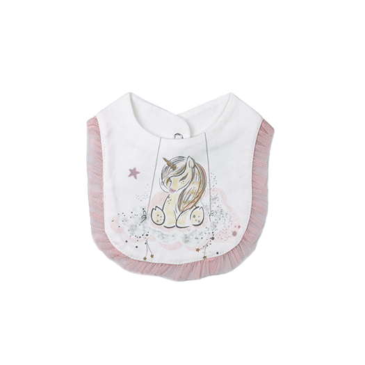 پیشبند نوزادی دخترانه مدل یونیکورن  1