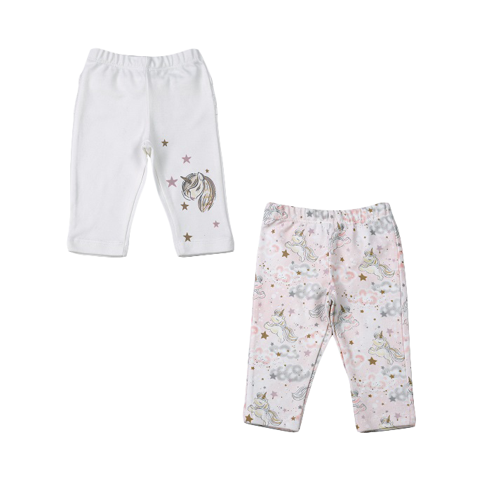 پک دوعددی شلوار دخترانه مدل یونیکورن 4