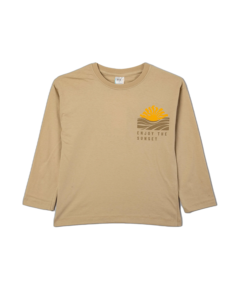 بلوز پسرانه مدل کرم Enjoy To Sunset 2