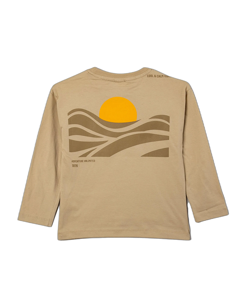 بلوز پسرانه مدل کرم Enjoy To Sunset 1