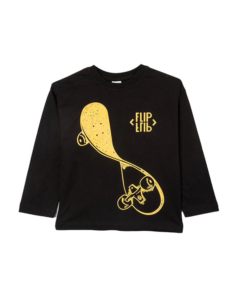 بلوز پسرانه مدل مشکی Flip 2