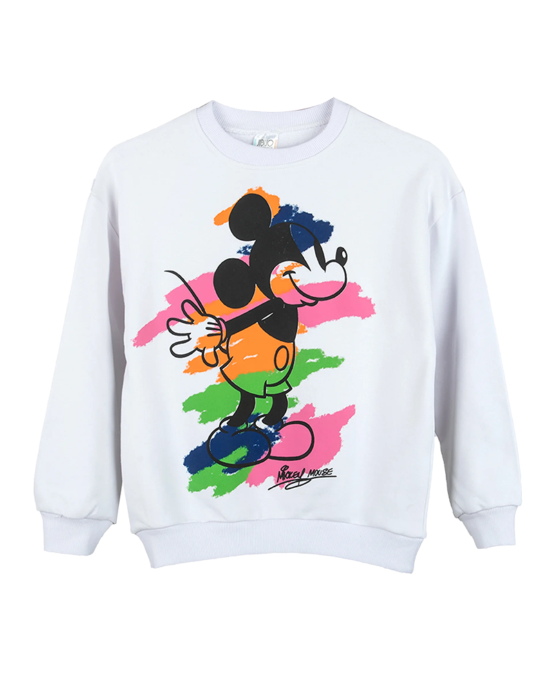بلوز دخترانه مدل سفیدمیکی موس  1