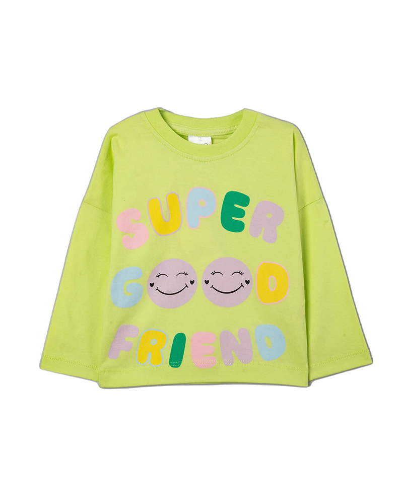 بلوز دخترانه مدل سبز Super Good   1